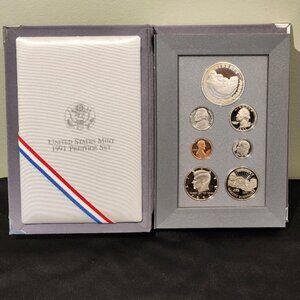 1991 US MInt Prestige Coin Set COA OGP